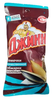 Семечки ДЖИНН Семечки ДЖИНН "Солнечный великан" жареные соленые 300 г