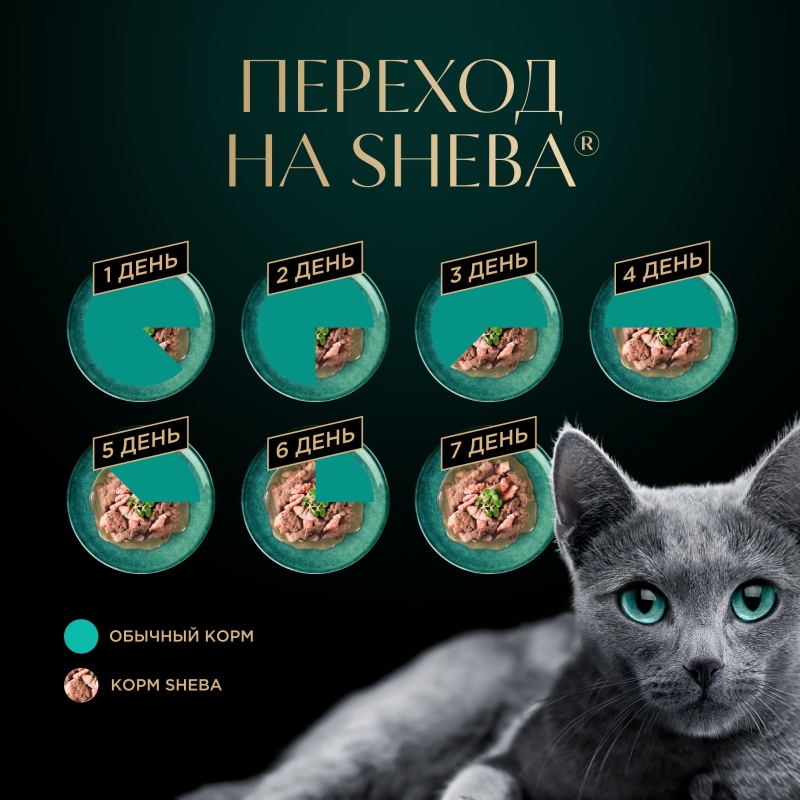 SHEBA "Pleasure" ломтики из говядины и кролика 75 г