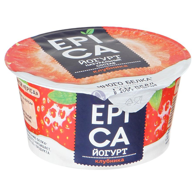 Йогурт EPICA клубника 130 г 4,8%