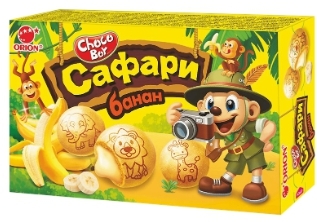 Печенье ORION "Choco Boy. Сафари" банан 45 г