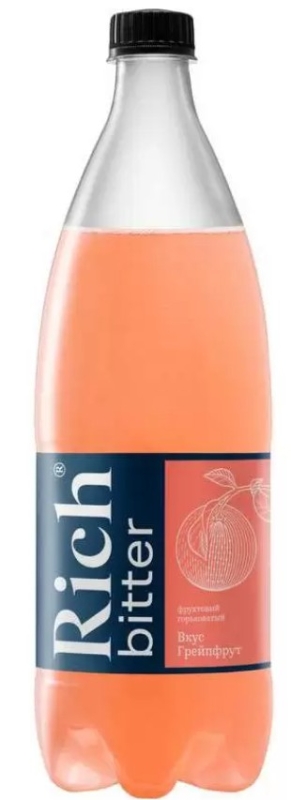 Напиток RICH Напиток RICH "Bitter Грейпфрут" сильногазированный 1 л