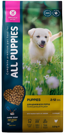ALL PUPPIES ALL PUPPIES "Puppies" для щенков с курицей 2.2 кг