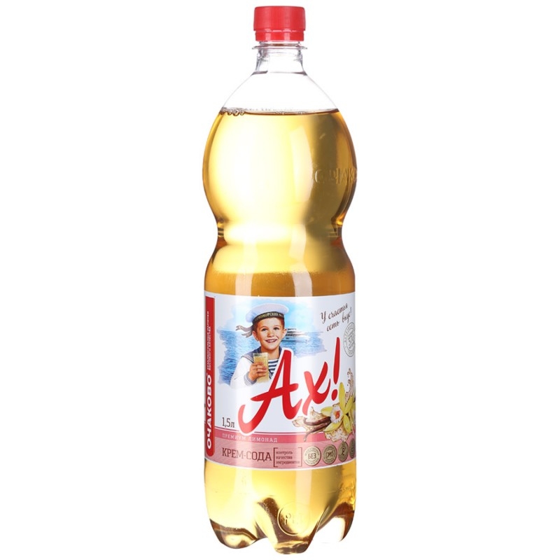 Ах  Крем-сода напиток сильногазированный 1.5 л Ах  Крем-сода напиток сильногазированный 1.5 л