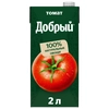 Сок ДОБРЫЙ томатный с сахаром и солью 2 л