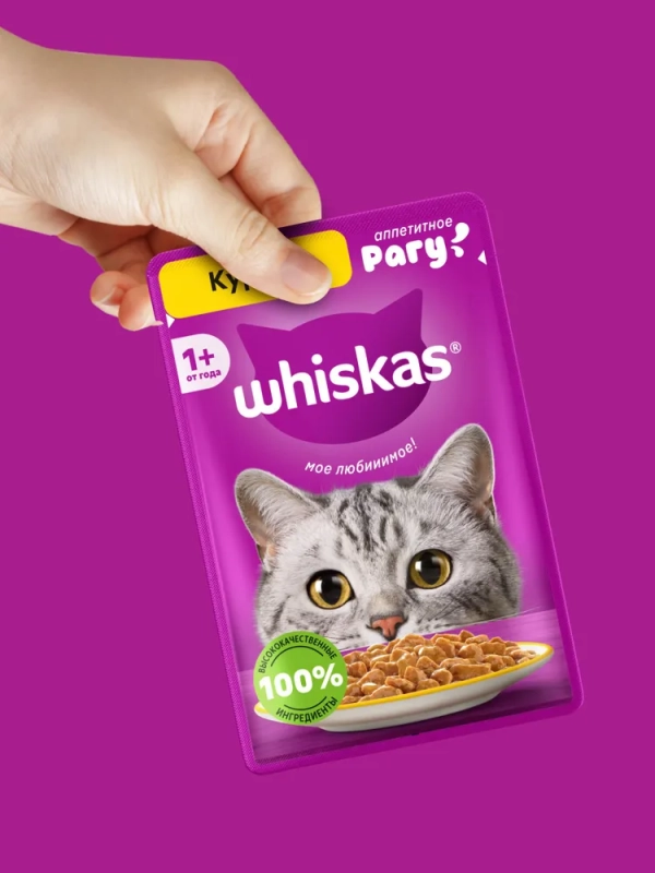 WHISKAS рагу с курицей 85 г