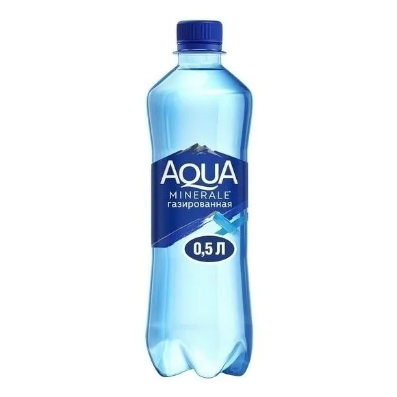 AQUA MINERALE Вода питьевая природная артезианская "AQUA" газированная 0.5