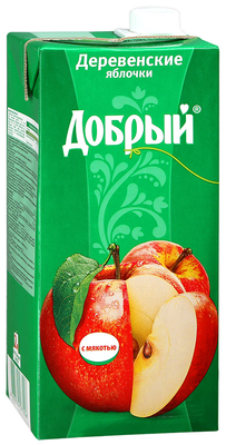 Нектар ДОБРЫЙ "Деревенские яблочки" 2 л