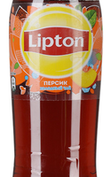 Холодный чай LIPTON чёрный персик 0.5 л