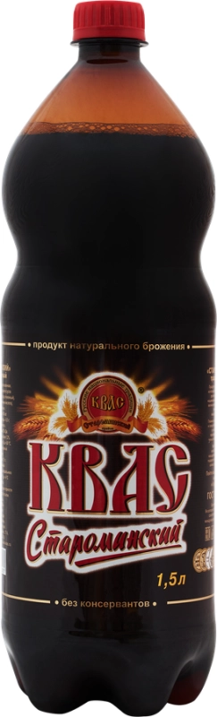 Квас СТАРОМИНСКИЙ 1.5 л Квас СТАРОМИНСКИЙ 1.5 л