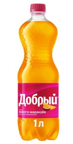 Напиток ДОБРЫЙ Напиток ДОБРЫЙ "Манго-маракуйя" газированный 1 л