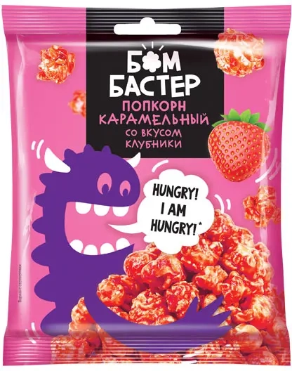 Попкорн БОМБАСТЕР клубника 50 г