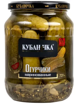Кубаночка Огурцы маринованные целые ТМ Кубаночка ж/б 2,8 кг ( ЭУ) Кубаночка Огурцы маринованные целые ТМ Кубаночка ж/б 2,8 кг ( ЭУ)