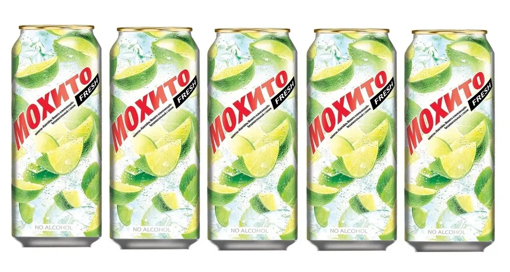 Напиток "Мохито fresh" среднегазированный 0.5 л ж/б