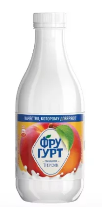 Напиток кисломолочный ФРУГУРТ со вкусом персика 930 г 1%