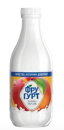Напиток кисломолочный ФРУГУРТ со вкусом персика 930 г 1%