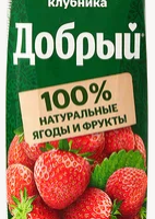 Напиток сокосодержащий ДОБРЫЙ яблоко-клубника 1 л
