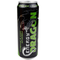 Напиток энергетический ENERGY DRAGON зеленый 0.45 л