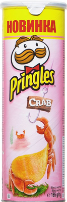 Чипсы PRINGLES краб 165 г