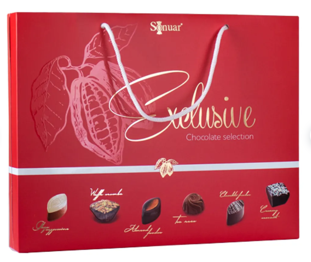 Конфеты SONUAR "Exlusive" Chocolate collection red 220 г