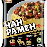 Изделия макаронные "Доширак Чан Рамён" Black Pasta - корейская лапша быстрого приготовления.