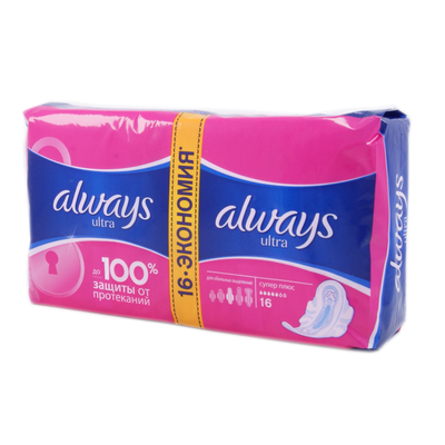 Прокладки гигиенические ALWAYS "Ultra Super Plus" 16 шт