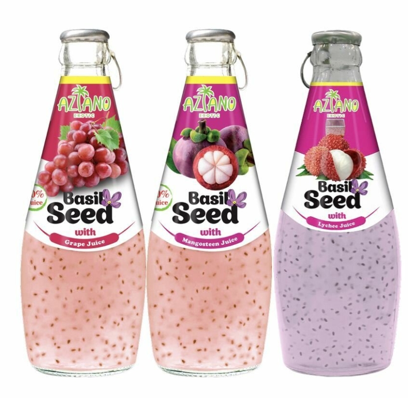 Нектар AZIANO "Basil Seed" виноград с семенами базилика 290 мл