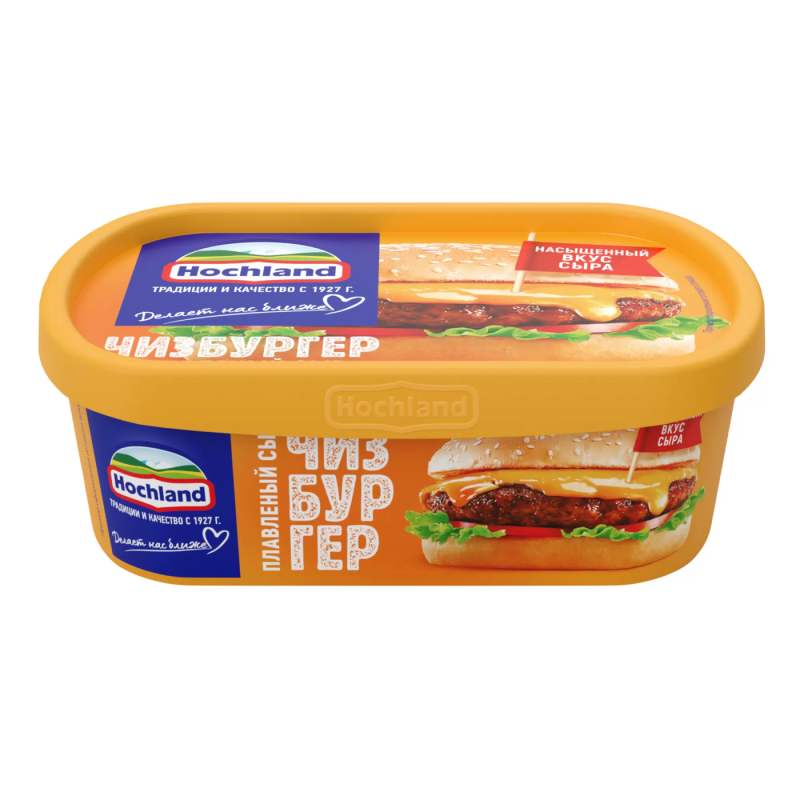 Сыр HOCHLAND Чизбургер (сырная классика) 200г Сыр HOCHLAND Чизбургер (сырная классика) 200г