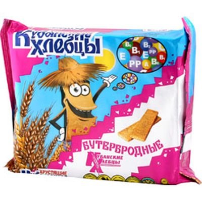 Хлебцы хрустящие "Кубанские хлебцы" Бутербродные уп. 100г