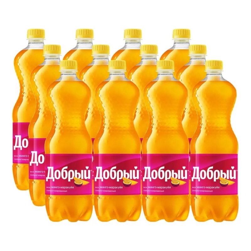 Напиток ДОБРЫЙ Напиток ДОБРЫЙ "Манго-маракуйя" сильногазированный 0.5 л