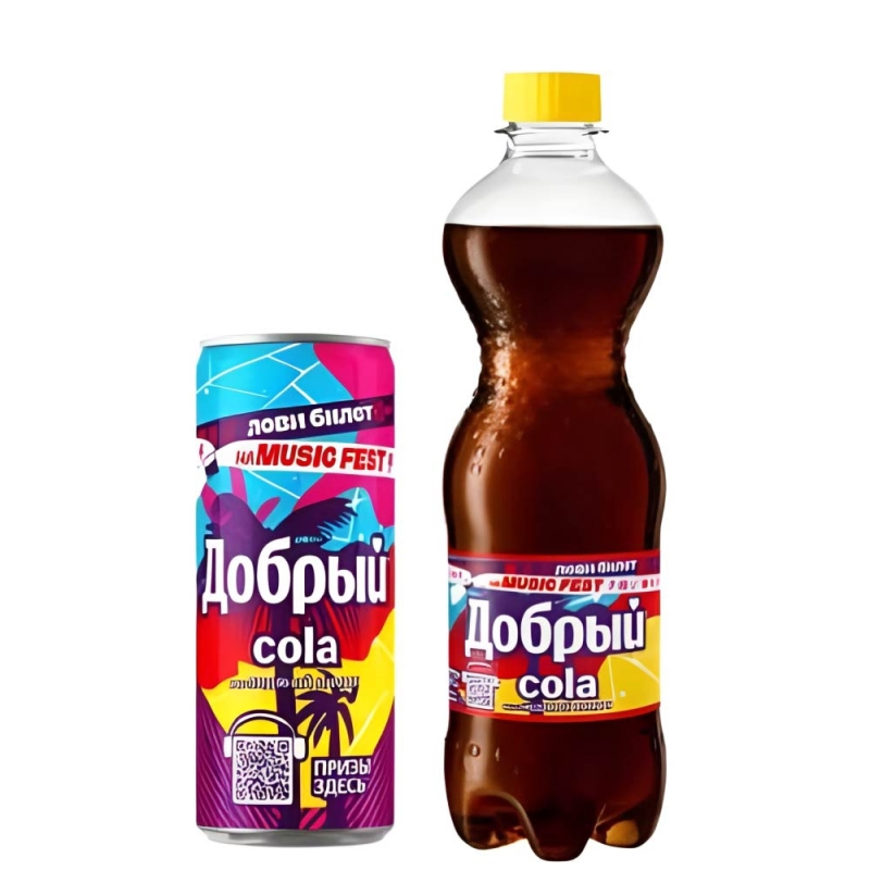 Напиток ДОБРЫЙ "Кола. Ледяной лимон" сильногазированный 1.5 л