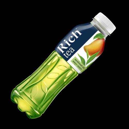 Холодный чай RICH зелёный со вкусом манго 0.5 л