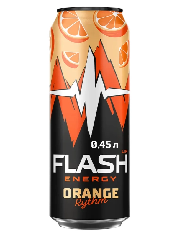 Флэш напиток энергетический Апельсиновый ритм 0.45 л ж/б