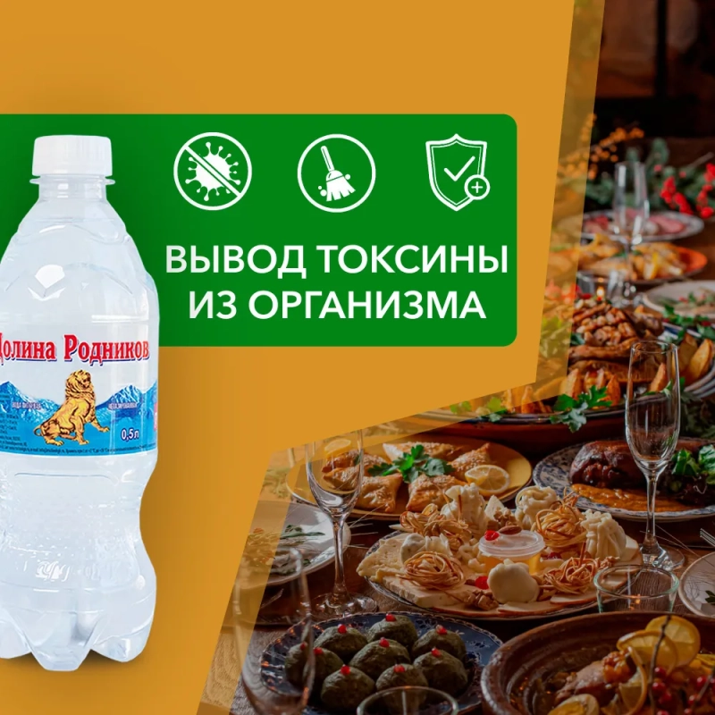 Долина родников вода питьевая газированная  0,5л