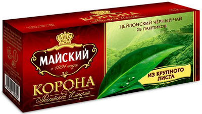 Чай черный МАЙСКИЙ "Корона Российской Империи" 25х2г