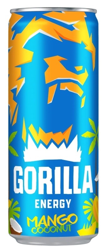 Напиток энергетический GORILLA "Mango Coconut" 0.45 л