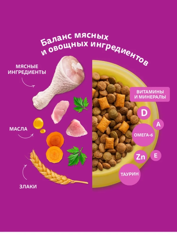 WHISKAS подушечки с нежным паштетом WHISKAS подушечки с нежным паштетом "Аппетитное ассорти с курицей и индейкой" 800 г