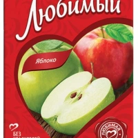 Нектар ЛЮБИМЫЙ яблоко 0.2 л