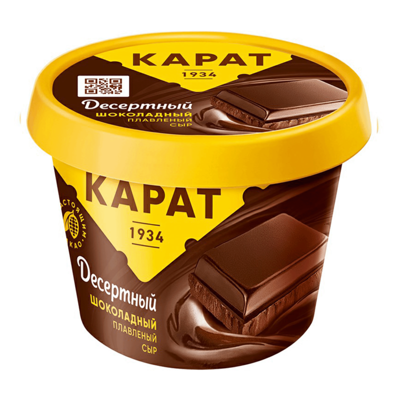 Сыр КАРАТ плавленый шоколадный 230 г 30% Сыр КАРАТ плавленый шоколадный 230 г 30%