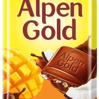 Шоколад ALPEN GOLD "Тропический кокос" молочный 80 г