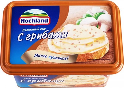 Сыр HOCHLAND плавленый с грибами 400 г 55%
