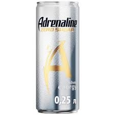 Напиток энергетический ADRENALINE Zero Sugar 0.25 л