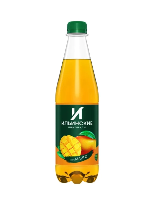 Напиток ИЛЬИНСКИЕ ЛИМОНАДЫ "Mango" сильногазированный 0.48 л