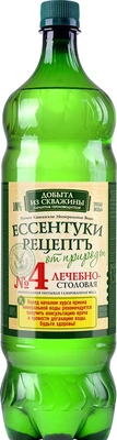 Вода питьевая РЕЦЕПТ ОТ ПРИРОДЫ ЕССЕНСКАЯ №4 "Нагутская-4"  газированная 1.45 л