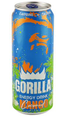 Напиток энергетический GORILLA "Mango Coconut" 0.45 л