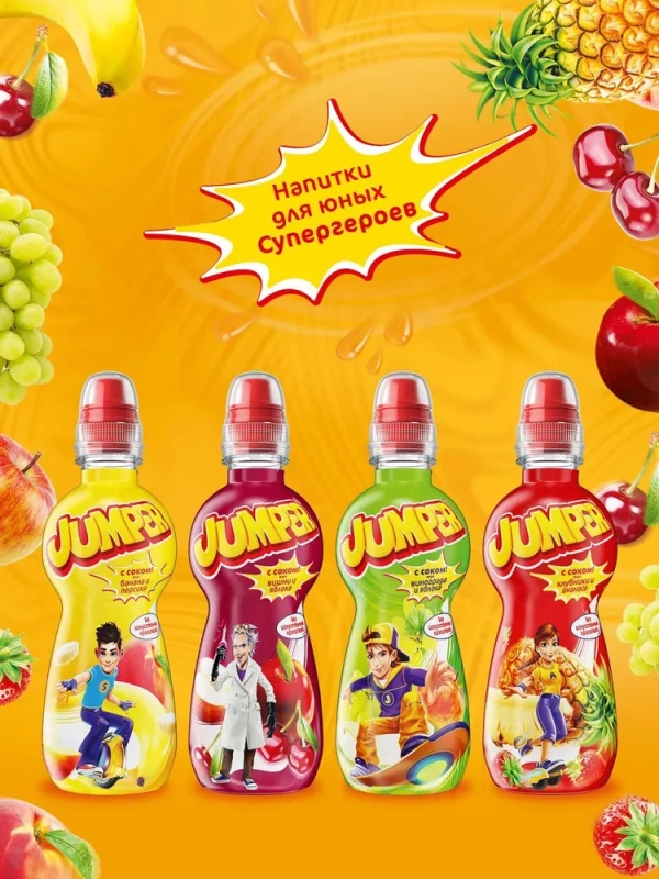 Напиток сокосодержащий JUMPER вишня и яблоко 0.33 л
