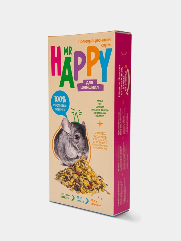 Корм ЗООГРАД "Mr Happy" для шиншилл 400 г
