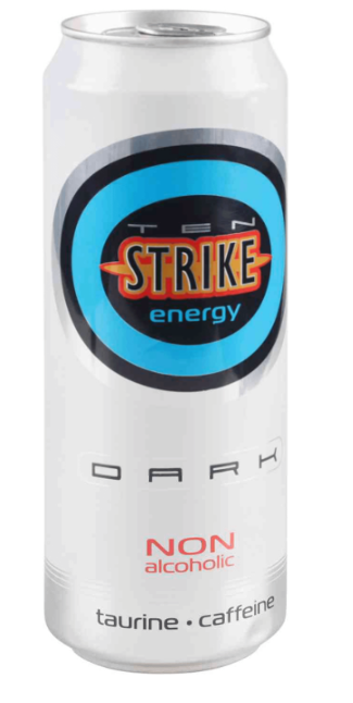 Напиток энергетический TEN STRIKE Dark 0.45 л