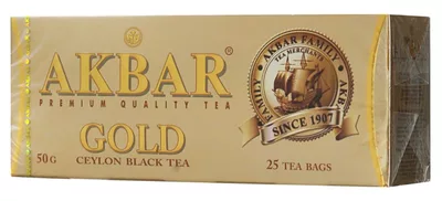 Чай черный AKBAR "Gold" 25х2г
