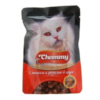 CHAMMY лосось и форель в соусе 85 г