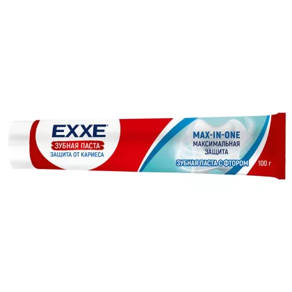 Зубная паста EXXE "Max-in-one" максимальная защита  от кариеса 100 г